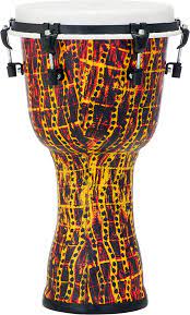 Pearl PBJV 10 inch Top Tuned Djembe - #697 Tribal Fire